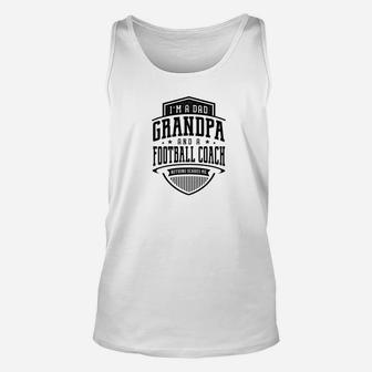 Mens Family Fathers Day Im A Dad A Football Coach Men Unisex Tank Top - Seseable
