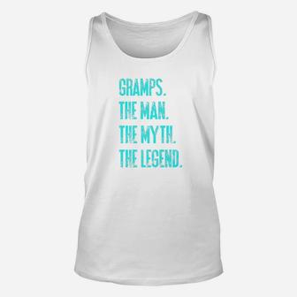 Mens Gramps The Man The Myth The Legend Funny Dad Quote Act026e Premium Unisex Tank Top - Seseable