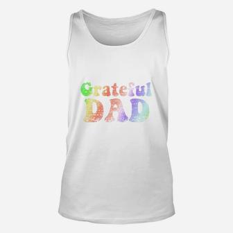 Mens Grateful Dad T-shirt Fathers Day Christmas Birthday Gift Unisex Tank Top - Seseable