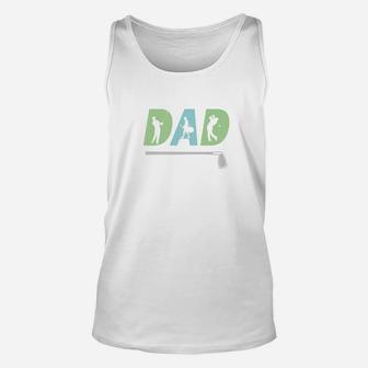 Mens Mens Dad Golfing Gift For Fathers Day From Daughter Or Son Premium Unisex Tank Top - Seseable