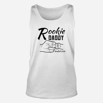 Mens Rookie Daddy 2018 Proud New Dad Mens Unisex Tank Top - Seseable