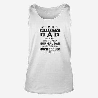 Mens Rugby Dad Like Normal Dad Except Much Cooler Mens Unisex Tank Top - Seseable
