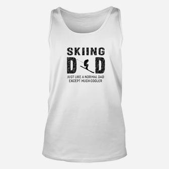 Mens Skiing Dad Gifts For Father Ski Men Unisex Tank Top - Seseable
