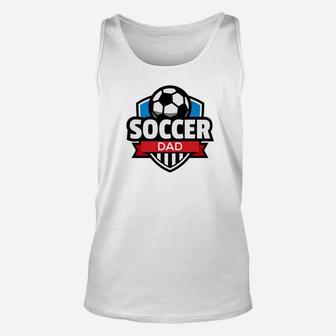 Mens Soccer Dad Fathers Day Mens Gif Premium Unisex Tank Top - Seseable