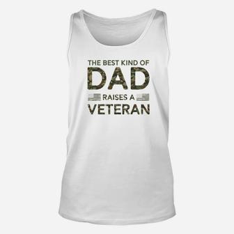 Mens Veteran Dad Soldier Military Camouflage Fathers Day Gifts Premium Unisex Tank Top - Seseable