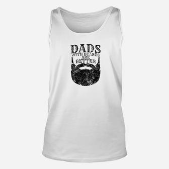 Mens Vintage Dads With Beards Are Better Fathers Day Gift Unisex Tank Top - Seseable
