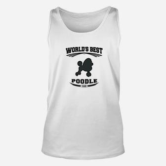 Mens Worlds Best Poodle Dog Dad Men Tee Shirts Unisex Tank Top - Seseable