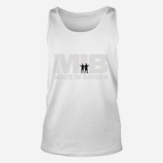 MIB Made in Bayern Herren Unisex TankTop, Weißes Tee mit Aufdruck - Seseable
