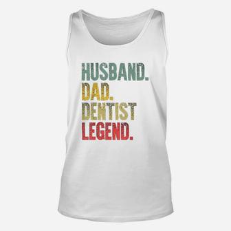 Mns Funny Vintage Husband Dad Dentist Legend Retro Unisex Tank Top - Seseable