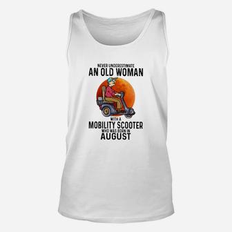 Mobility Scooter August Unisex Tank Top - Seseable