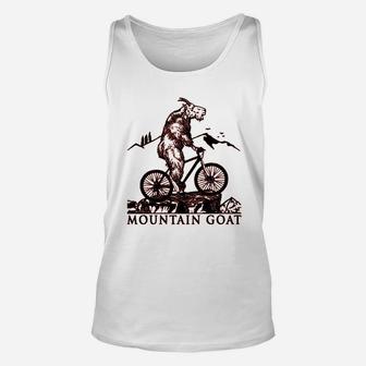 Mountain Biking Gift For Goat Riding Graphic Design Unisex Tank Top - Seseable