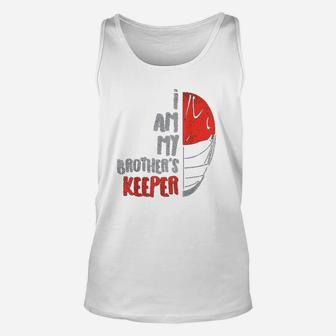 My Brothers Keeper Lacrosse Funny Defense Lax Goalie Gift Unisex Tank Top - Seseable