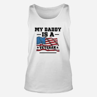 My Daddy Is A Veteran, dad birthday gifts Unisex Tank Top - Seseable