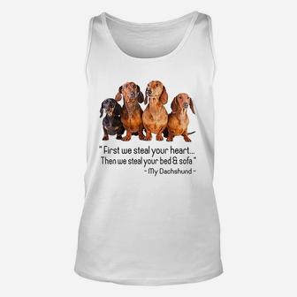 My Daschund Quote Dog Lover Unisex Tank Top - Seseable