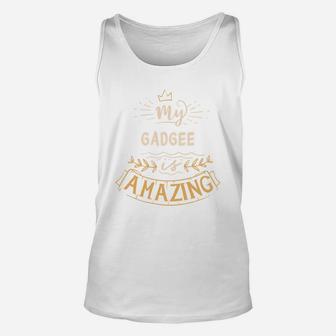 My Gadgee Is Amazing Happy Mothers Day Quote Great Women Family Gift Unisex Tank Top - Seseable