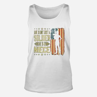 My Niece Is A Soldier Hero Proud Army Aunt Unisex Tank Top - Seseable