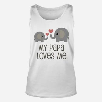 My Papa Loves Me Grandchild, dad birthday gifts Unisex Tank Top - Seseable
