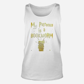 My Patronus Is A Bookworm - Funny Reading T-shirt Unisex Tank Top - Seseable