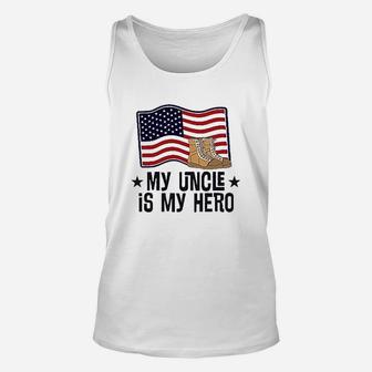 My Uncle Is My Hero Military Unisex Tank Top - Seseable
