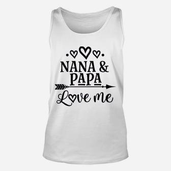Nana Papa Love Me Grandchild, best christmas gifts for dad Unisex Tank Top - Seseable
