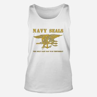 Navy Seals - The Only Easy Day Was Yesterday Unisex Tank Top - Seseable