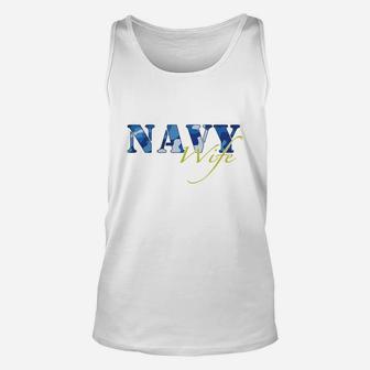 Navy Wife Womens s Unisex Tank Top - Seseable