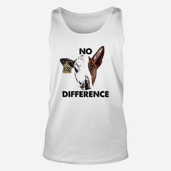 No Difference Cow Dog Vegan Gifts Unisex Tank Top - Seseable