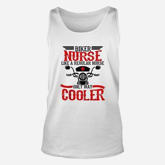 Nurse Biker Motorcycle Rider Nursing Student Gift Unisex Tank Top - Seseable