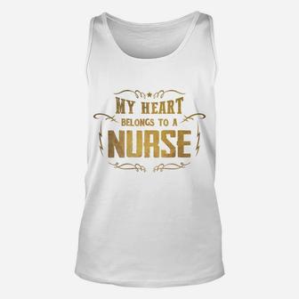 Nurse Funny Valentines Gif Gift For Nurse Unisex Tank Top - Seseable