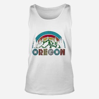 Oregon Mountains Outdoor Camping Hiking Gift Unisex Tank Top | Seseable CA