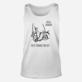 Papa And Grandson Best Friends For Life Cute Gift Unisex Tank Top - Seseable