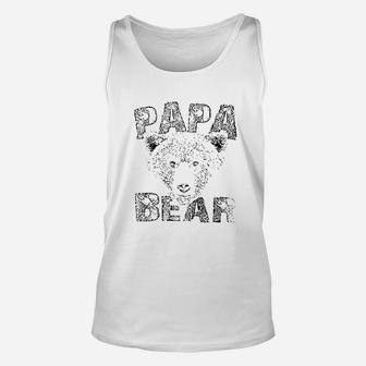 Papa Bear Fathers Day, best christmas gifts for dad Unisex Tank Top - Seseable
