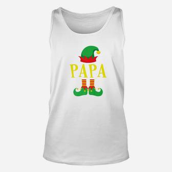 Papa Elf Christmas Shirt Family Matching Pajama Gift Unisex Tank Top - Seseable