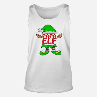Papa Elf Dad Mom Family Matching Christmas Unisex Tank Top - Seseable