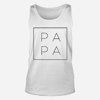 Papa Square, best christmas gifts for dad Unisex Tank Top - Seseable