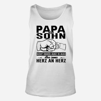 Papa und Sohn Faustgruß Unisex TankTop, Väterliche Liebe Design - Seseable