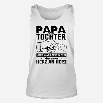 Papa und Tochter Herz an Herz Unisex TankTop, Familienbindung Tee - Seseable