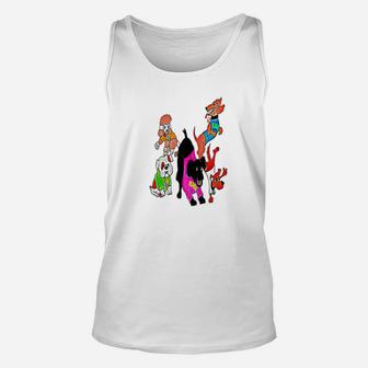 Peace Lovely And Friendly Dogs Unisex Tank Top - Seseable