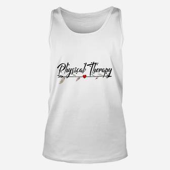 Physical Therapy Therapist Boho Art Gifts For Assistant Unisex Tank Top - Seseable