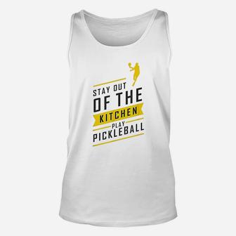 Pickleball Kitchen Funny Retro Sport Gift Unisex Tank Top - Seseable