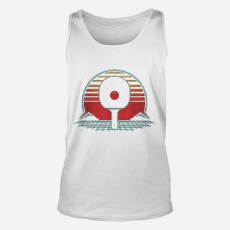 Ping Pong Retro Vintage 80s Style Table Tennis Gift Unisex Tank Top - Seseable