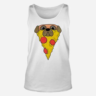 Pizza Dog Funny Pizza Pug For Kids Unisex Tank Top - Seseable