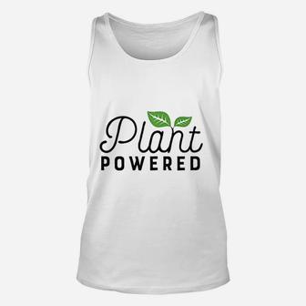 Plant Powered Funny Gym Workout Vegetarian Vegan Unisex Tank Top - Seseable