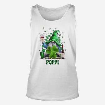 Poppi Funny Gnome St Patricks Day Matching Family Gift Unisex Tank Top - Seseable
