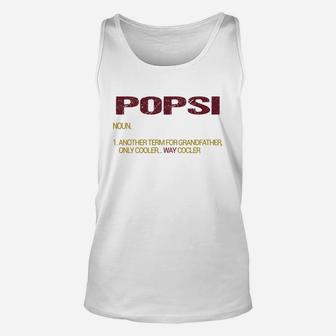 Popsi Funny Grandfather Definition Distressed Retro Men Gift Unisex Tank Top - Seseable