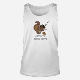 Progun Tactical Military Squirrel Protect Your Nuts Unisex Tank Top - Seseable