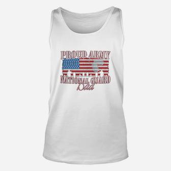 Proud Army National Guard Dad Frontside Unisex Tank Top - Seseable