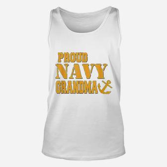 Proud Us Navy Grandma Military Pride Unisex Tank Top - Seseable