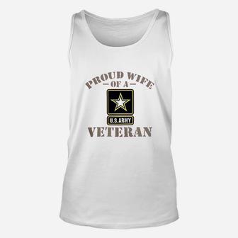 Proud Wife Of A Us Army Unisex Tank Top - Seseable