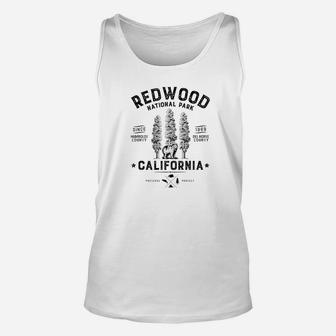 Redwood National Park Vintage California Bear Gifts Unisex Tank Top - Seseable